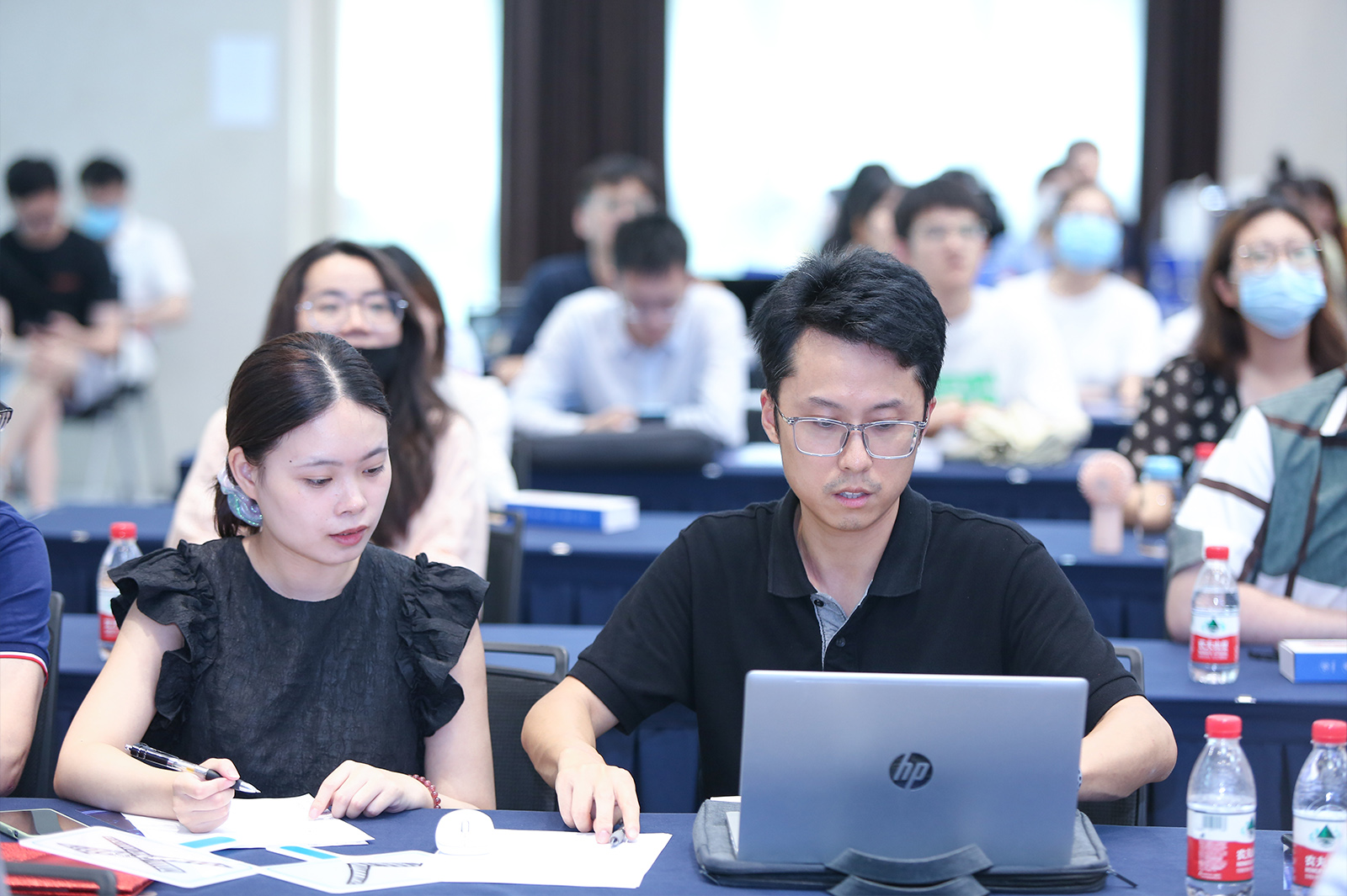 比賽現(xiàn)場統(tǒng)計工作人員